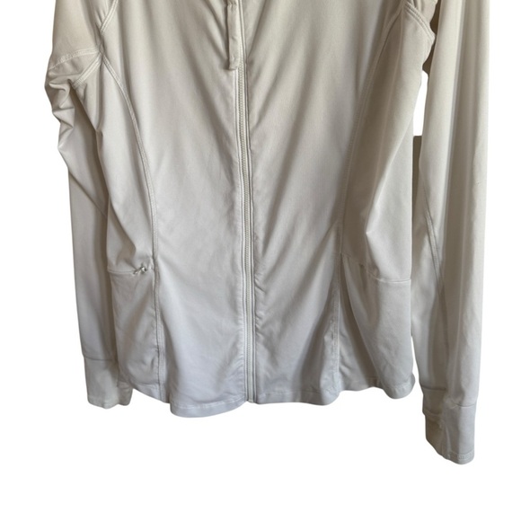 Title Nine White Sunbuster 2.0 Full Zip Hoodie Sun Shirt, Size M - Picture 3 of 9